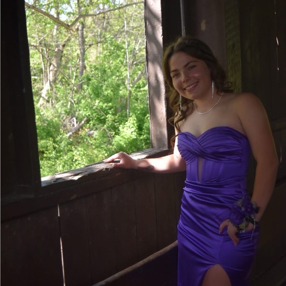purple strapless dress macys Macy's | Dresses | Elegant Purple Strapless Dress